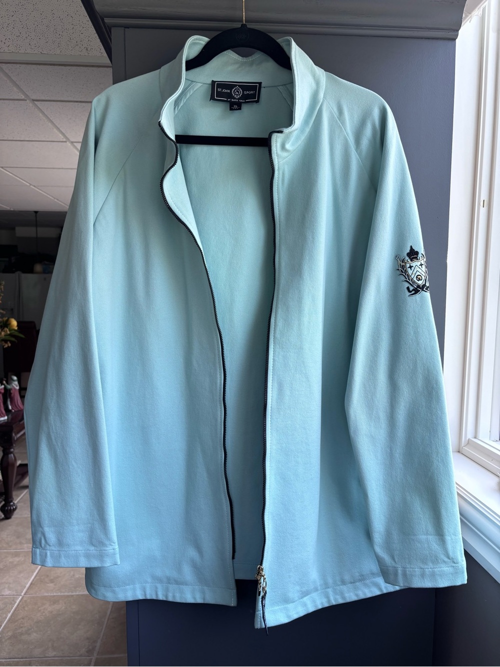 Club Monaco Mint Zip-Front Utility Jacket